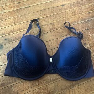 Thirdlove 24/7 classic contour plunge navy lace 32E lingerie bra